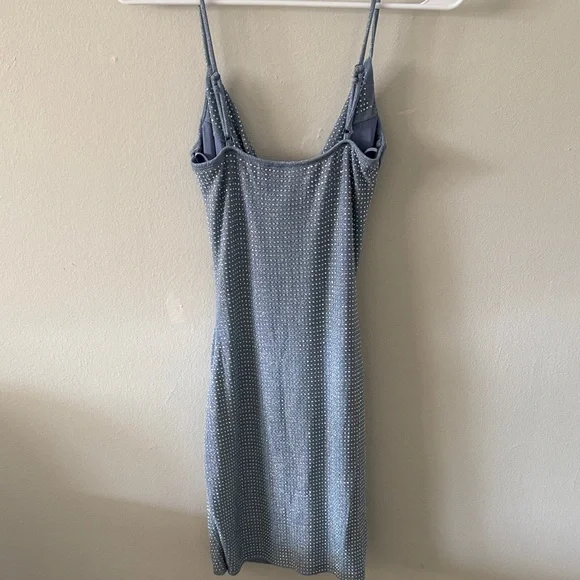 Windsor Blue and White Polka Dot Dress - Picture 3 of 3